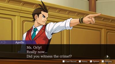Capture d'écran de Apollo Justice Ace Attorney Trilogy