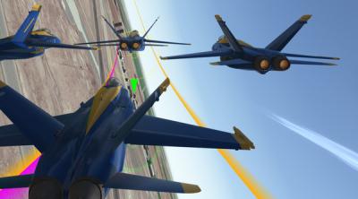 Screenshot of Blue Angels Aerobatic Flight Simulator