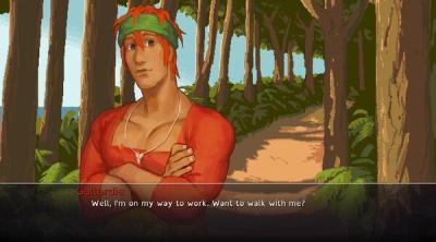 Screenshot of Breathless Winds - LGBT Visual Novel