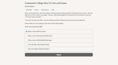 Screenshot of Community College Hero: Fun and Games