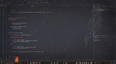 Screenshot of Cozy Desktop: Relaxing Weather and Atmosphere