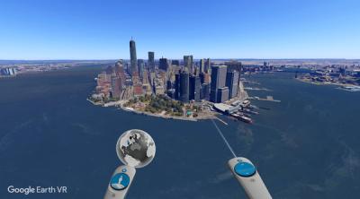 Screenshot of Google Earth VR