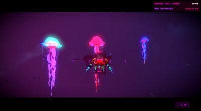 Screenshot of Lost Satellite: Synthwave Flyer