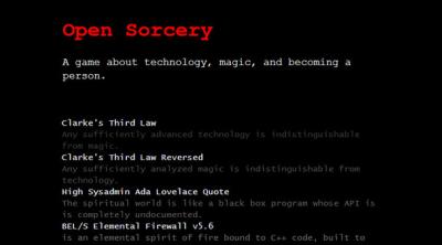 Screenshot of Open Sorcery