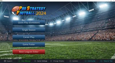 Screenshot of Pro Strategy Football 2024