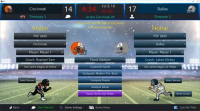 Screenshot of Pro Strategy Football 2025