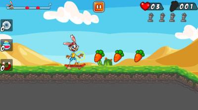 Screenshot of Rabbit on Skateboard