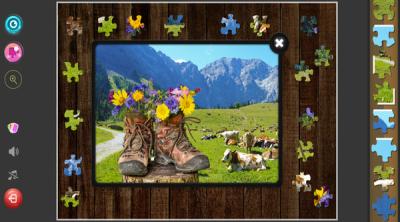 Screenshot of Swiss Alps Jigsaw Puzzles