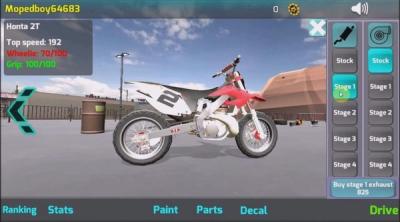 Screenshot of Wheelie King Online